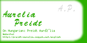 aurelia preidt business card